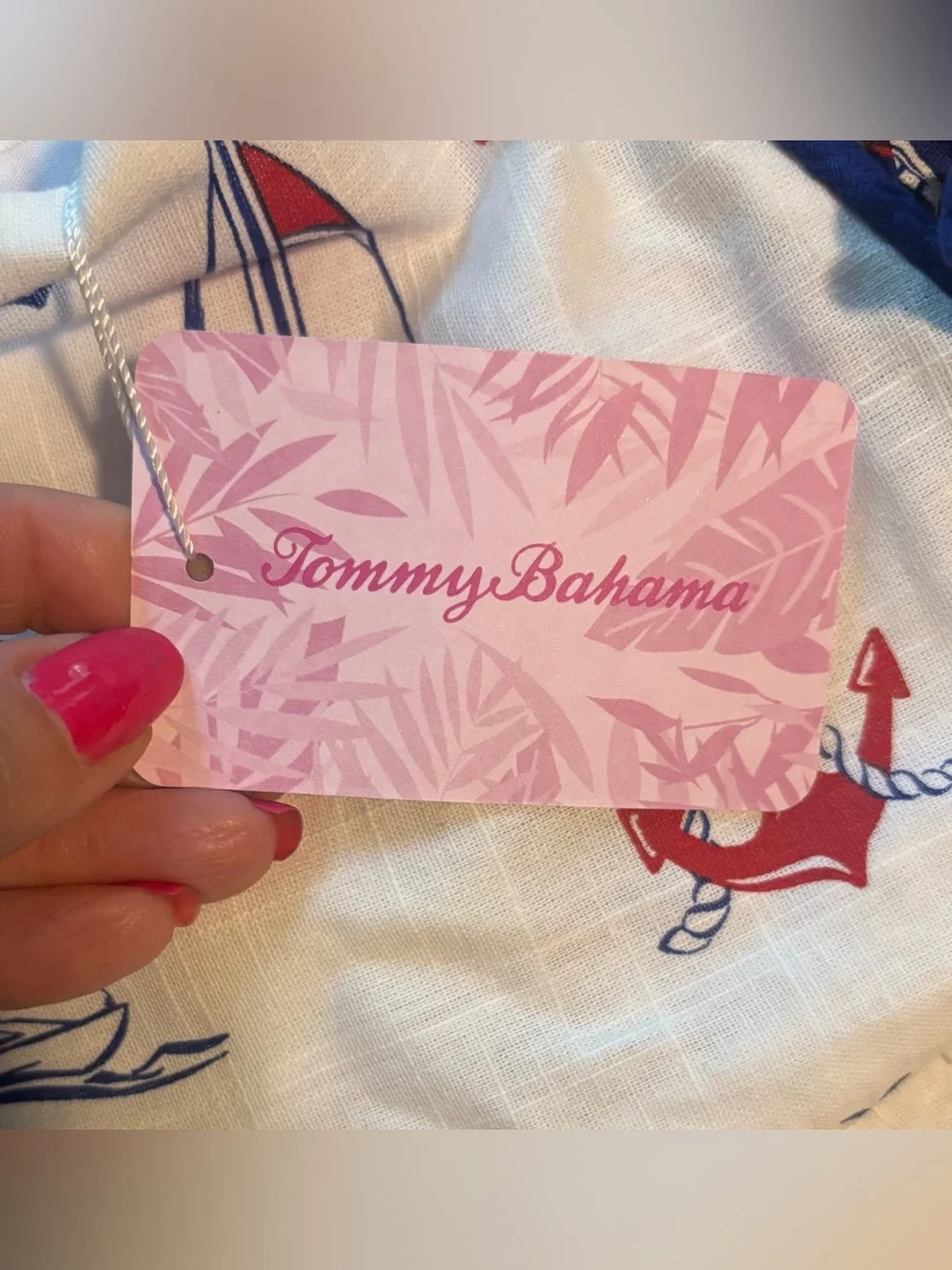 NWT Tommy Bahama Girls Nautical Summer Dress with Tote